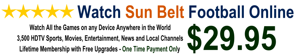Watch Sun Belt Conference Football Games Online Free