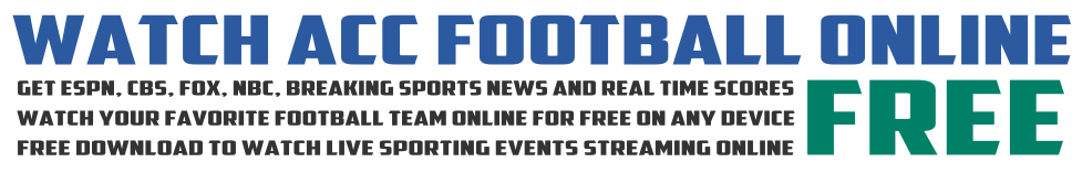 Watch ACC Football Online Free